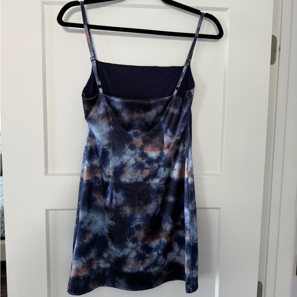 Urban Outfitters Blue and White Spaghetti Strap Slip Dress - Picture 4 of 4
